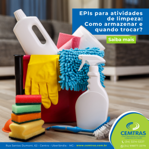 EPIs para atividades de limpeza: Como armazenar e quando trocar?