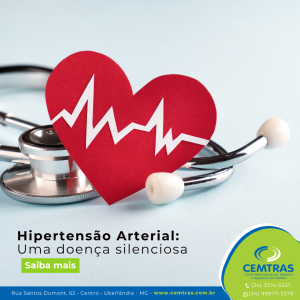 Hipertensão Arterial: Uma doença silenciosa Uma doença que pode ser silenciosa, de alto risco e que exige diagnóstico precoce e controle contínuo.