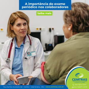 A importância do exame periódico nos colaboradores. Mais do que uma exigência legal, o exame periódico é uma ferramenta fundamental para garantir a saúde e segurança de quem faz acontecer todos os dias!