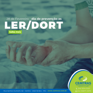 Dia de Prevenção a LER LER/DORT podem ser evitadas com medidas simples no dia a dia de trabalho.