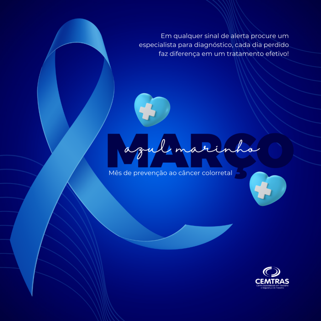 Março azul-marinho: Mês de prevenção ao câncer colorret