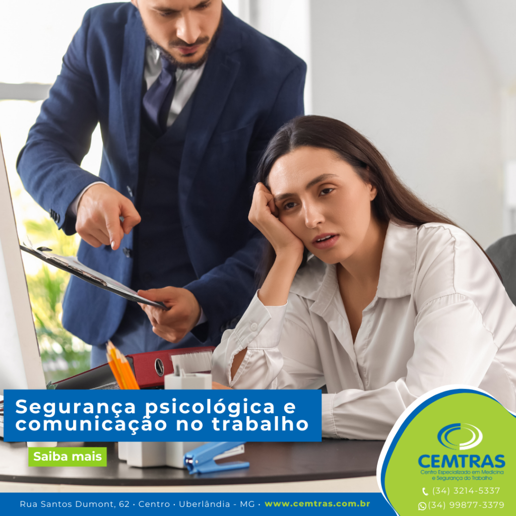 Segurança psicológica e comunicação no trabalho. Ambientes emocionalmente inseguros geram silêncio. E silêncio, no ambiente de trabalho, pode gerar acidentes.
