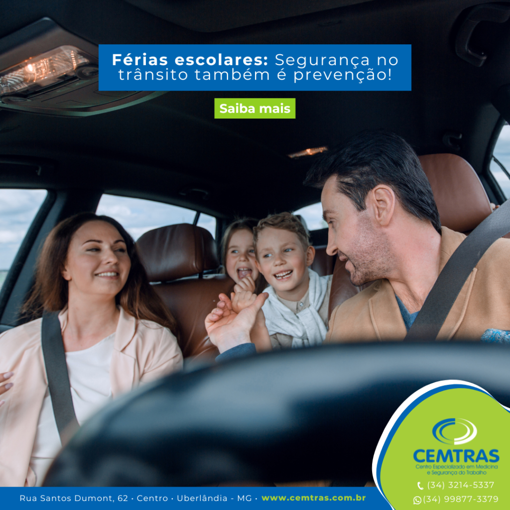 Férias escolares: Segurança no trânsito também é prevenção